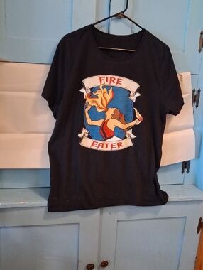 Kids Black 'Fire Eater' Graphic Tee
